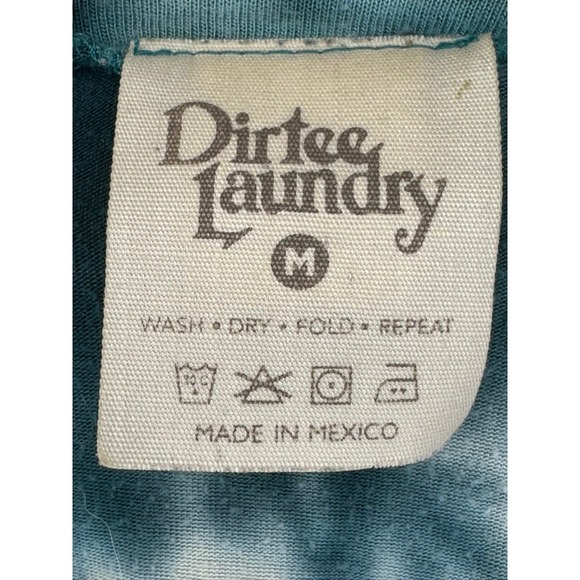 Dirtee Laundry Tie Front Tank Top Women's Medium Green‎ Tie Dye Sleeveless - Picture 3 of 4